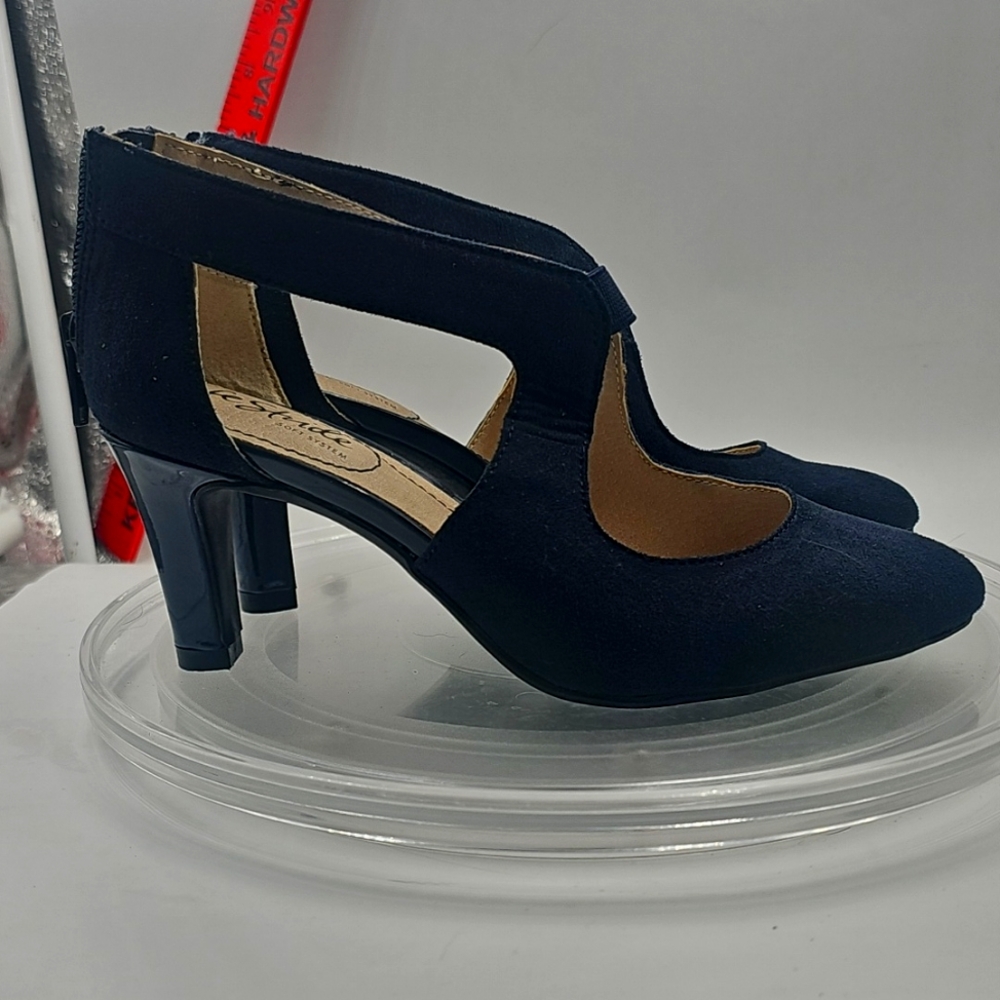 K Life Stride Women's Navy Blue Heels Sz 5m - Picture 3 of 12